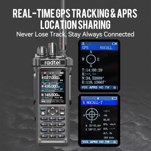 Radtel RT-950 Ham Radio 10W Walkie Talkie Long Range Handheld Two Way Radio, AM/FM/CB/SW/MW/LW Receive, GPS/APRS, Wireless...