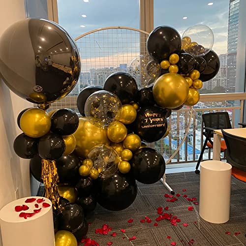 Latex Balloons, 100-Pack Different Sizes 18 12 10 5 Inch Party Balloon Garland Kit (Gold)