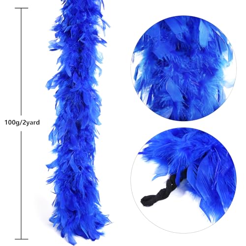 THARAHT Chandelle Feather Boa 19 Color-38g/55g100g 2Yard Dancing Wedding Party Halloween Costume Decoration Feathers boa