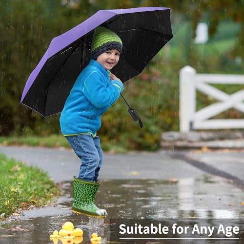 Seniny Windproof Travel Umbrella, Automatic Umbrellas for Rain, Portable & Compact Umbrellas for Backpack, Strong UV for P...