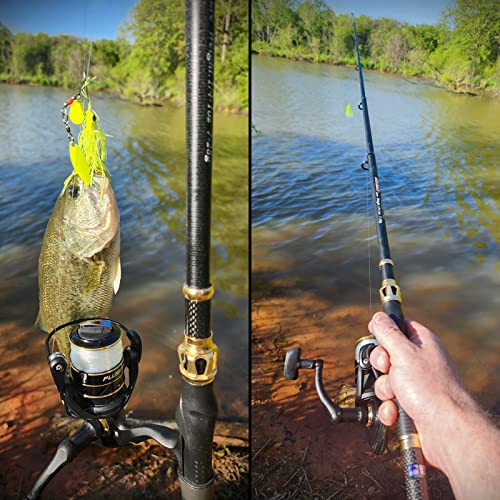 PLUSINNO Fishing Rod and Reel Combo,Fishing Pole,Telescopic Fishing Rod Kit with Spinning Reel, Telescopic Fishing Pole wi...