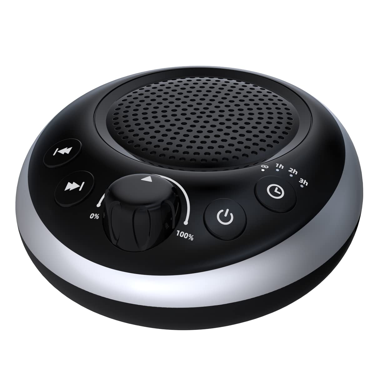 Rechargeable Portable Brown Noise Machine 2000mAH Large Battery Sound White Noise Machine 30 Soothing Sounds for Baby Kids Adults Sleep Machine Auto-Off Timer for Travel Camping and Home