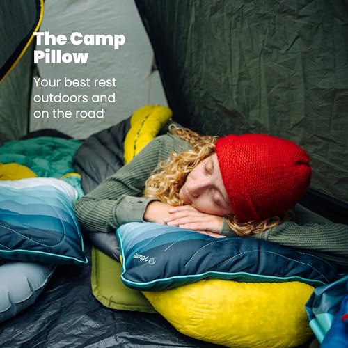 Rumpl The Adjustable Camp Pillow - Full Size Packable Outdoor and Travel Pillow, Two-Sided Temperature Control, 22" x 15",...