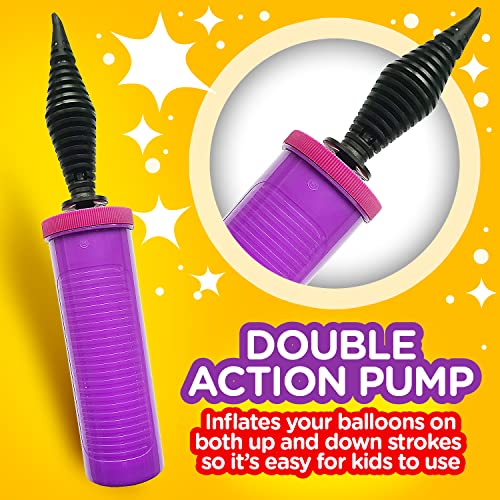 Learn & Climb DIY Balloon Animal Kit for Beginners. Fun Twisting & Modeling Activity for Party. Makes 30+ Sculptures, Pump...