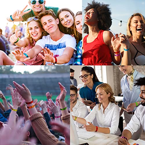 Teling 600 Pcs VIP Wristbands for Events Waterproof Paper Wristbands VIP Bracelets Bands Lightweight Events Bracelets for ...