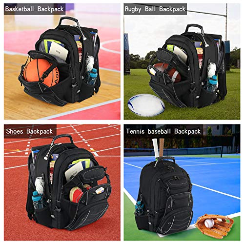 VECKUSON 18.4 Laptop Backpack for unisex, 60L Extra Large Gaming Laptops Back Bag with USB Charger Port,TSA Friendly Fligh...