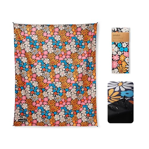 Nomadix Festival Blanket - Perfect for Picnics, Camping, & Lawn Seating - Plush Top & Water Resistant Base - Made with Pos...