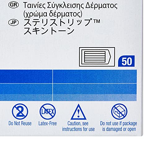 Steri-Strip Closure Flexible Skin Strip .5 x 4 Sterile B1557, 50 Ct