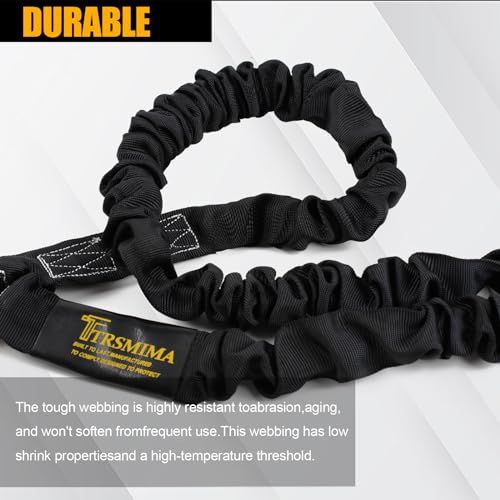 TRSMIMA Safety Harness Lanyard Retractable - Fall Protection Climbing Tree Strap 6 FT Single Leg Internal Shock Absorbing ...