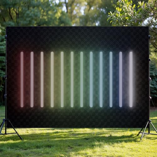 Photography Backdrop Photography Background Neon Glow Stick Different Bright Colors Dark Transparent neon Light for Photos...