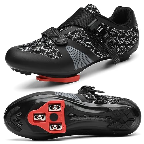 Unisex Cycling Shoes for Men Women Compatible with Peloton Bike Shoes with Delta Cleats for Road Biking Indoor Outdoor Pedal