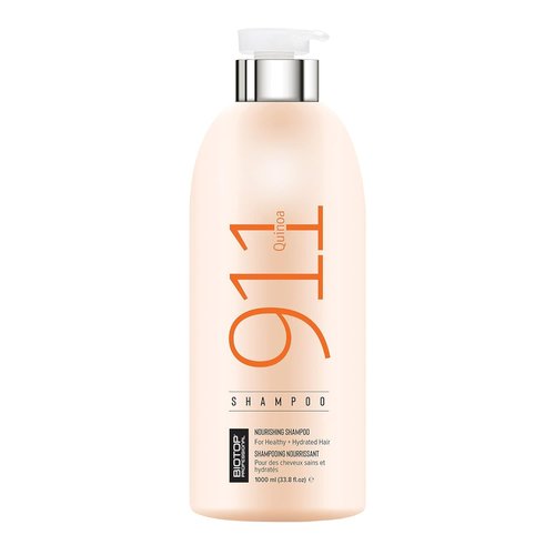 Biotop Professional 911 Quinoa Shampoo for Women & Men - Sulfate Free Nutritive Shampoo with Argan Oil - Made with Quinoa Protein for Dry, Lifeless, and Damaged Hair (33.8 fl oz/1 L)