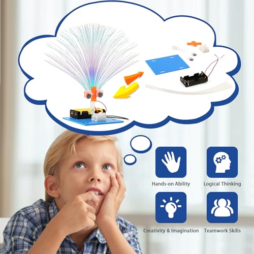 7 Set Bulk STEM Kit Individual Craft Kits for Kids, Science Projects Crafts Group Activity, Light Experiments Circuit Toy...