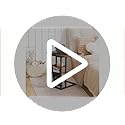 HOOBRO Foldable End Table with Charging Station, C Shaped Side Table with Storage Bag, Slide Under Sofa Couch Table for Sm...