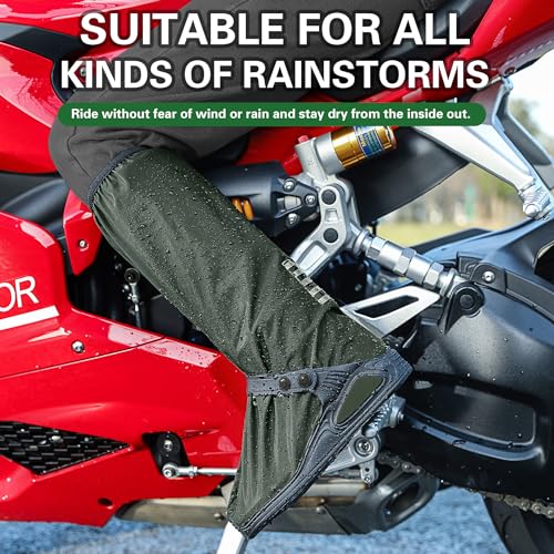 iCreek Waterproof Shoe Covers Reflective Rain Boot Foldable Non-Slip Protective Overshoes for Rainy Day, Hiking, Outdoor