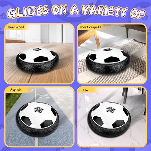 HopeRock Hover Soccer Ball Toys for 3-12 Year Old Boys Girls, Indoor and Outdoor Creative Toys for Toddlers with Foam Bump...