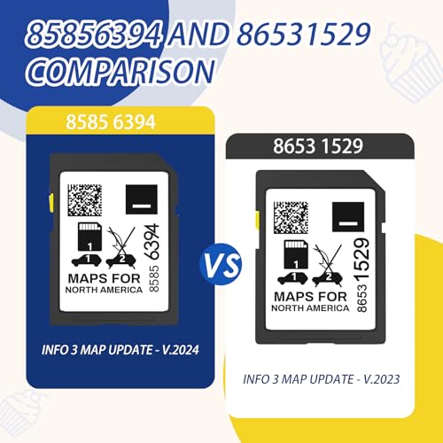 2025 Release GPS Navigation SD Card Compatible with GMC Chevry Cadilla Buick,Silverado, Equinox and More Navi System,USA C...