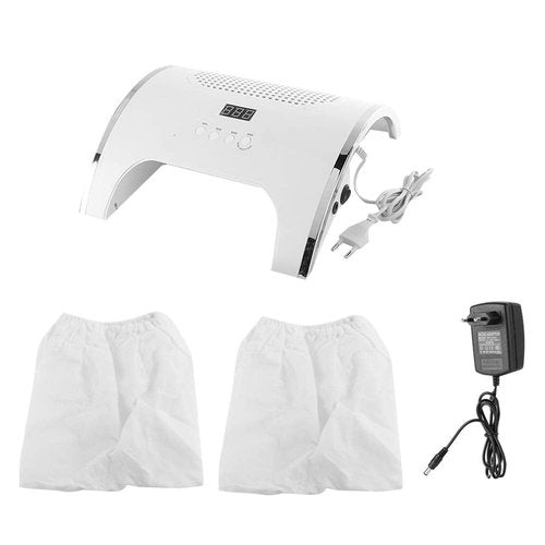 Nail Dust Extractor & Cleaner, 2-in-1 Infrared Sensor, 1 Curing Lamp, 10S/30S/60S/99S Timer, Gel Nail Polish Curing Machine