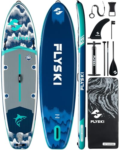 11'x34 Ultra Wide Paddleboards, Inflatable SUP&420lb Capacity for All Skill, Stand-up Paddle Board for Adults, Yoga/Fishin...
