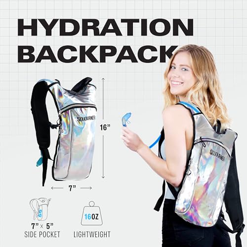 Sojourner Rave Hydration Pack - Hydration Backpack - Hydropack with 2L Bladder - Water Backpack for Festivals, Hiking, Run...