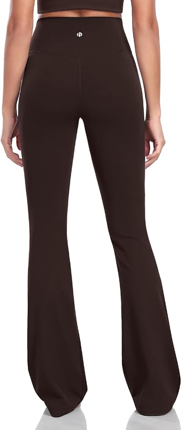 HeyNuts Harmony Flare Leggings 29"/30.5"/32.5"/34.5", High Waisted Tummy Control Wide Leg Bootcut Yoga Pants Lounge Soft