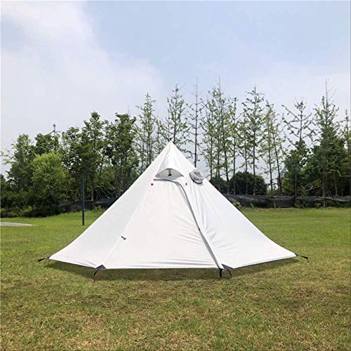 BAJIE tent Ultralight Outdoor Camping Pyramid Tent Large Sun Shade Shelter Teepee With Stovepipe Hole For Backpacking Hiki...