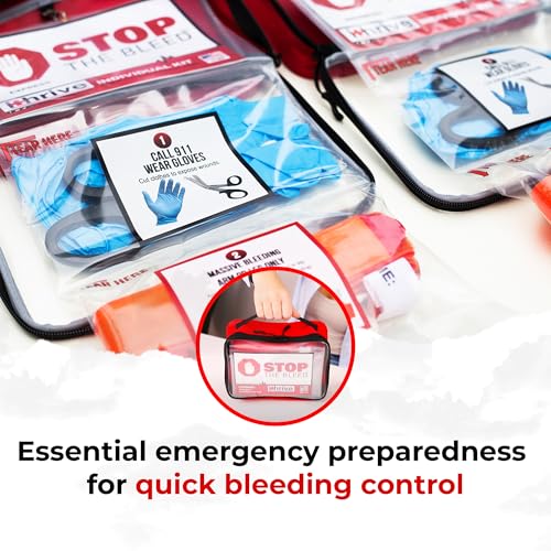 iThrive Express Bleeding Control Kit with Tourniquet - Easy-to-Use Emergency Kit with Official Stop The Bleed License - Fi...
