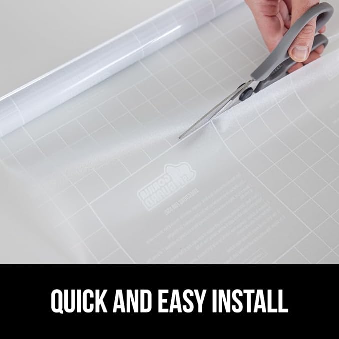Gorilla Guard Window Privacy Film, Removable Two Way Sun Blocking, Reusable No Residue Stickers, Strong Static Clings to Glass Windows, Decorative Bathroom Door Coverings, 11.8 x 78.7 Inch, Frosted