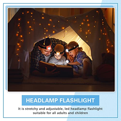 Treela 30 Pieces Led Headlamp Flashlight Outdoor Head Lamp Adjustable Headband Flashlights with 3 Modes Include 90 AAA Bat...