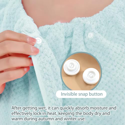 Women’s Soft Wrap Towel, Wearable Bath Robe Super Absorbent & Quick Dry Spa Bathrobes Lightweight for Sauna Beach Pool(39"...
