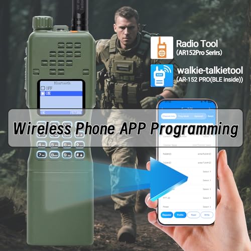 BAOFENG Radio AR-152 PRO Ham Radio Handheld 10W Rechargeable Walkie Talkies Long Range Two Way Radio NOAA Weather Radio GP...
