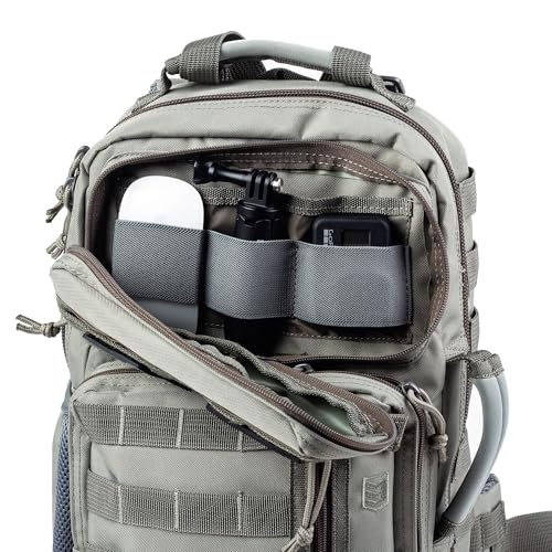 3VGEAR Outlaw II Gear Slinger Urban Sling Pack - 24L MOLLE Tactical Sling Bag Backpack with Hidden Pocket, Laptop Sleeve