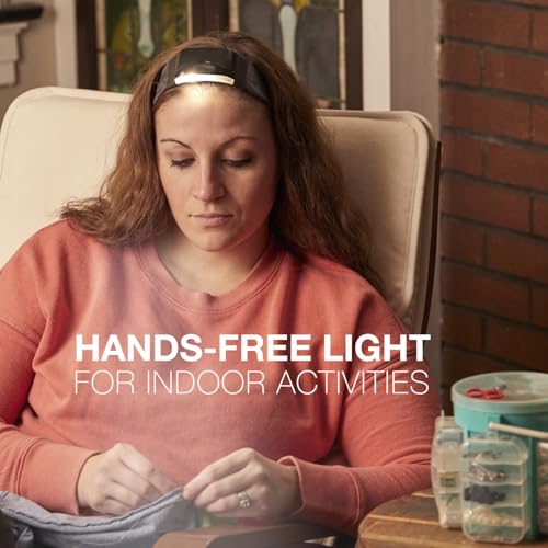 Energizer Headband Light, Headlamp in Black Casts 100 Lumens of LED Light, Impact Resistance up to 1 Meter, Hands Free Lig...