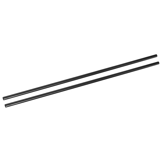 uxcell 2Pcs Carbon Fiber Tubes 8 x 10 x 420mm Plain Weave Glossy Surface Rod 3K Roll Wrapped Carbon Round Tubing for RC Ai...