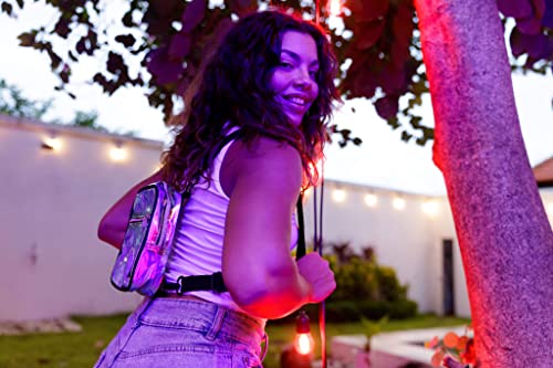 Vibe Festival Gear Small Crossbody Sling Bag for Women Men 5in1 Multi-Use from (rPET) Recycled Polyester Belt Bag Cross Bo...