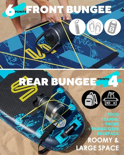 Skatinger Asiaticus & Sports｜11'6"x35" Super Wide Inflatable Stand Up Paddle Boards, All Accessories2, 100L Backpack, Shou...