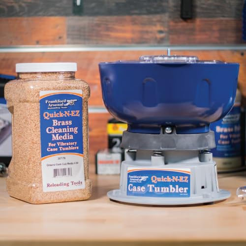 Frankford Arsenal Quick-N-EZ Case Tumbler and Media Separator for Brass Cleaning & Polishing, Ammo Reloading, Gunsmithing