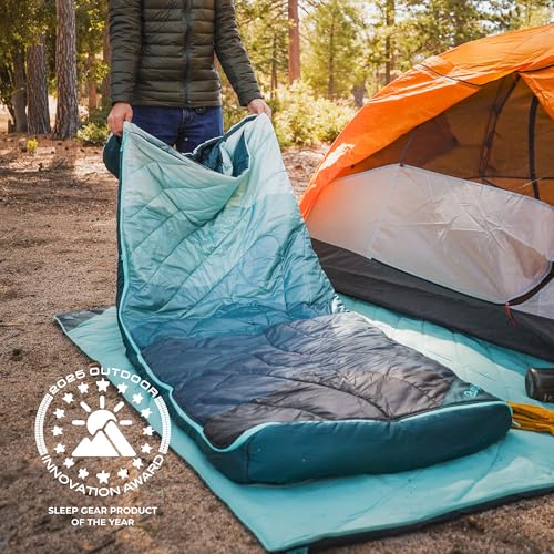 Rumpl Wrap Sack 20-Degree Sleeping Bag for Adaptable 3-Season Comfort