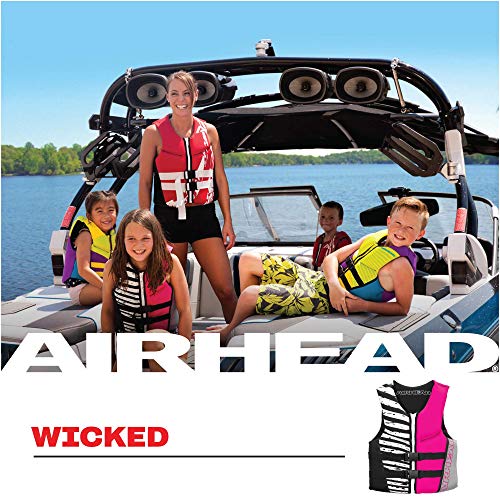 Airhead Wicked Kwik-Dry NeoLite Flex Life Jacket, Youth and Women's, US Coast Guard Approved