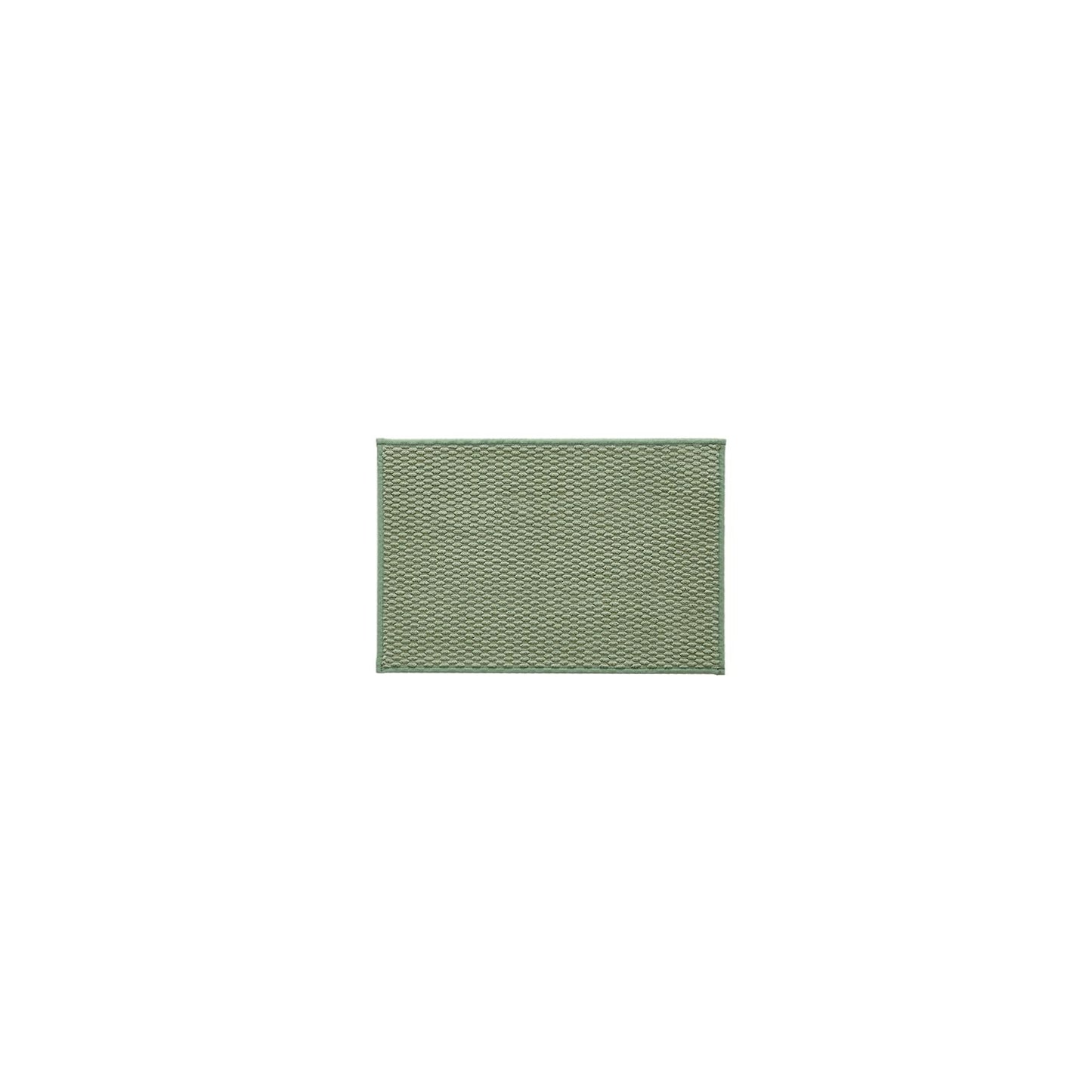 Bathroom Rugs Non Slip Washable, Super Absorbent Thin Bath Mat Small Quick Dry Low Pile Bathroom Rug, Sage Green 16"x24"
