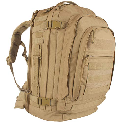 FOX OUTDOOR PRODUCTS Jumbo Modular Field Pack | 61L Tactical Backpack, MOLLE, Hydration Compatible, Converts to Briefcase,...