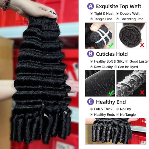 Lemoda 26Inch 1PC/lot Burmese Loose Deep Wave Curly Virgin Human Hair Bundles Spriral Curly Ends Top Quanlity Unprocessed Raw Human Hair Extensions