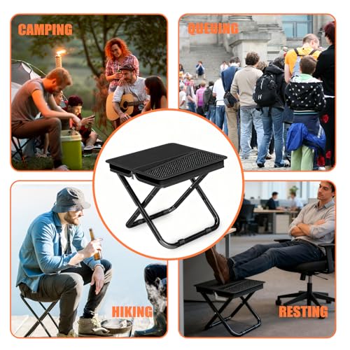 Mejora Portable Pocket Camping Chair,Ultralight Foldable Camp Stool with Compact Carry Bag, Heavy-Duty 220LBS Capacity for...