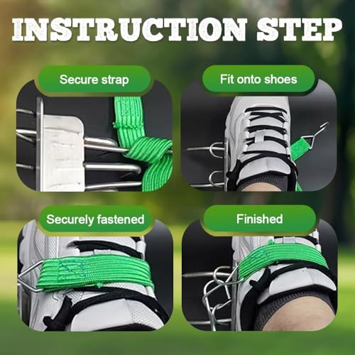 Outdoor Tree-Climbing Anti-Slip Cat Claw Shoes Set, 2025 Upgrade Tree Climbing Spikes, Portable Tree Climbings Gear for Tr...