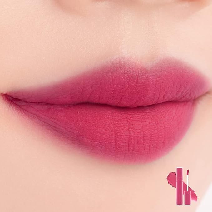 rom&nd BLUR FUDGE TINT | 05 BIBI CANDY Barbie Pink | Weightless Velvety Matte Lipstick | Non-Drying Long-Lasting K-Beauty Lip Tint for All Skin Tones | Highly Pigmented & Smooth Application
