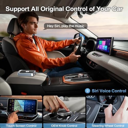 Wireless Carplay Adapter, Converts Wired Carplay To Wireless, Plug & Play Dongle For Ios Devices, Fast & Stable Auto Connection,