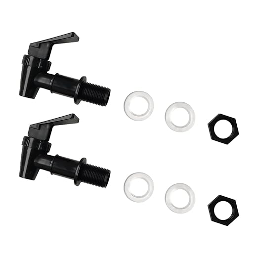 2 Pcs Replacement Cooler Faucet, Reusable Spigot Spout Water Beverage Lever Pour Dispenser Valve Water Crock Water Tap, BP...
