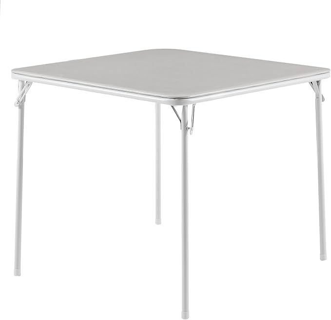 VECELO 34'' Folding Table with Soft Padded Tabletop, Portable Multifunctional for Indoor/Outdoor, Home, Parties, Picnics, ...