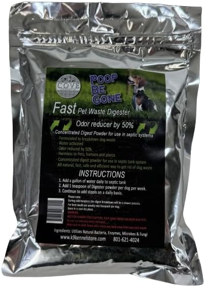 Poop Be Gone Dog Waste Eliminator Powder, 1-Year Supply