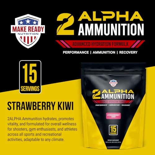 MAKE READY NUTRITION - 2Alpha Ammunition Strawberry Kiwi - 15 Servings Stick Pack